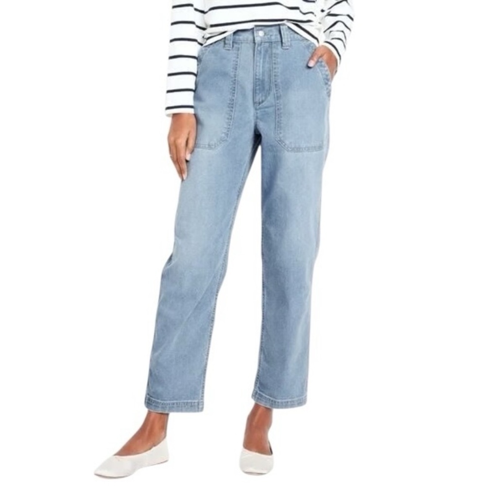 NWT Old Navy High Waisted OG Straight Utility Jeans in Knowles